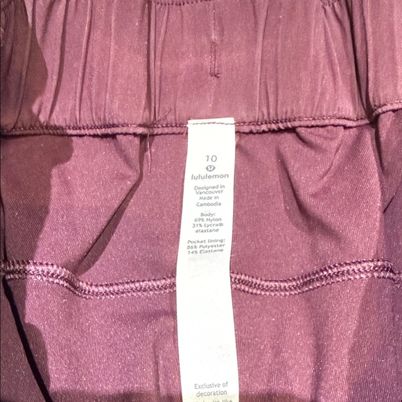 Lululemon Athletica Burgundy Joggers - Picture 2 of 6